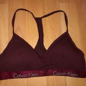 Calvin Klein Bralette Maroon